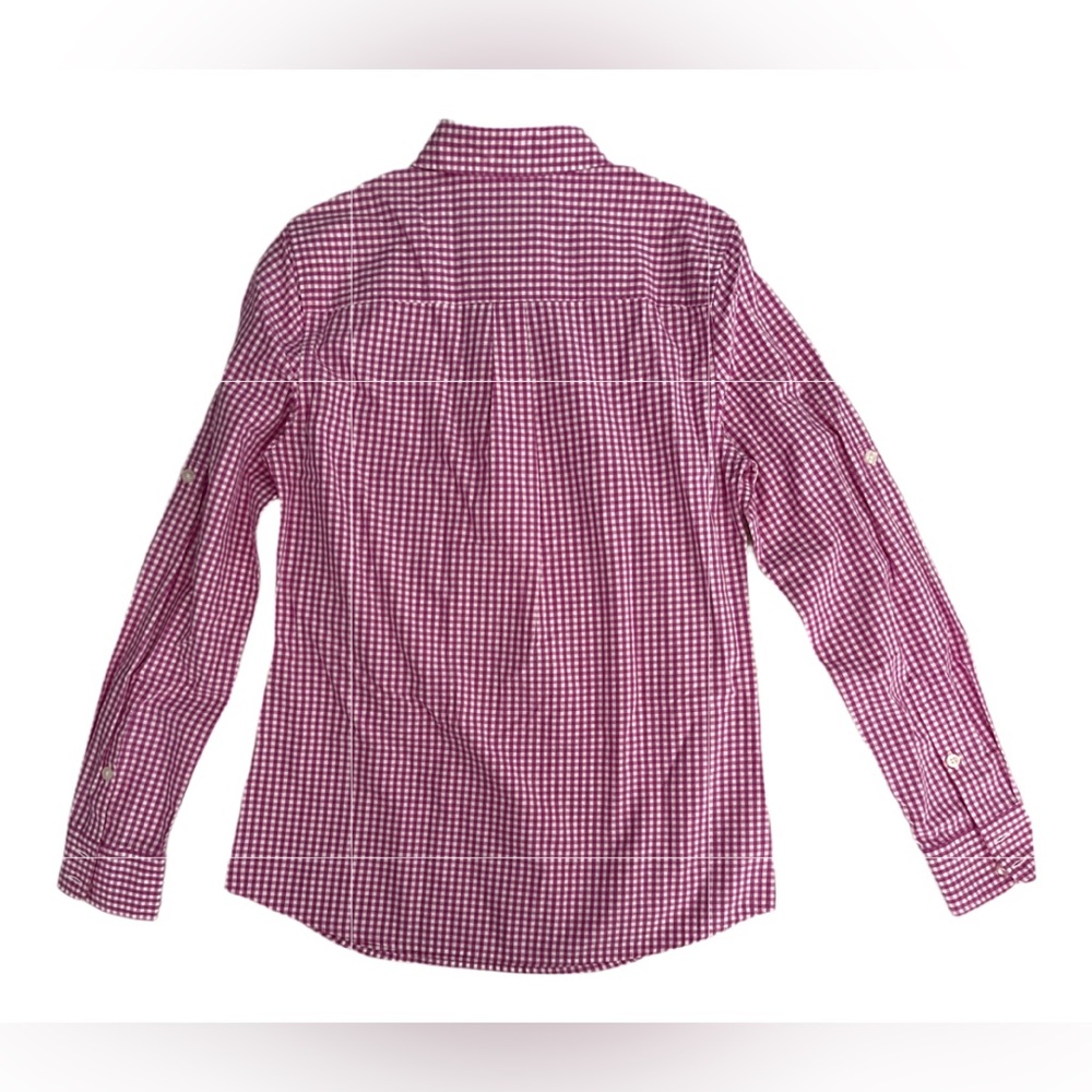 Vineyard Vines Gingham Popover Button Up Preppy Casual Women’s Size 0 NWT - Picture 2 of 7